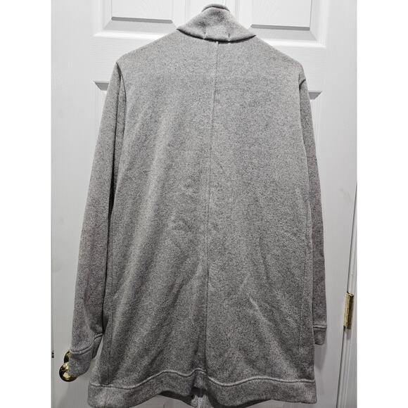 Lands End Gray Women's Zip Up Jacket Coat Size XL Lagenlook - Picture 10 of 15